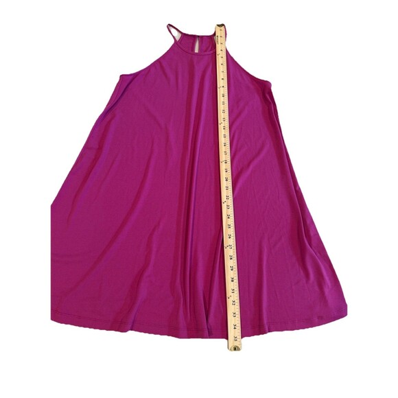 Vince Camuto Swing Dress Womens Medium Purple Vacation Travel Coverup Minimalist - Picture 4 of 5